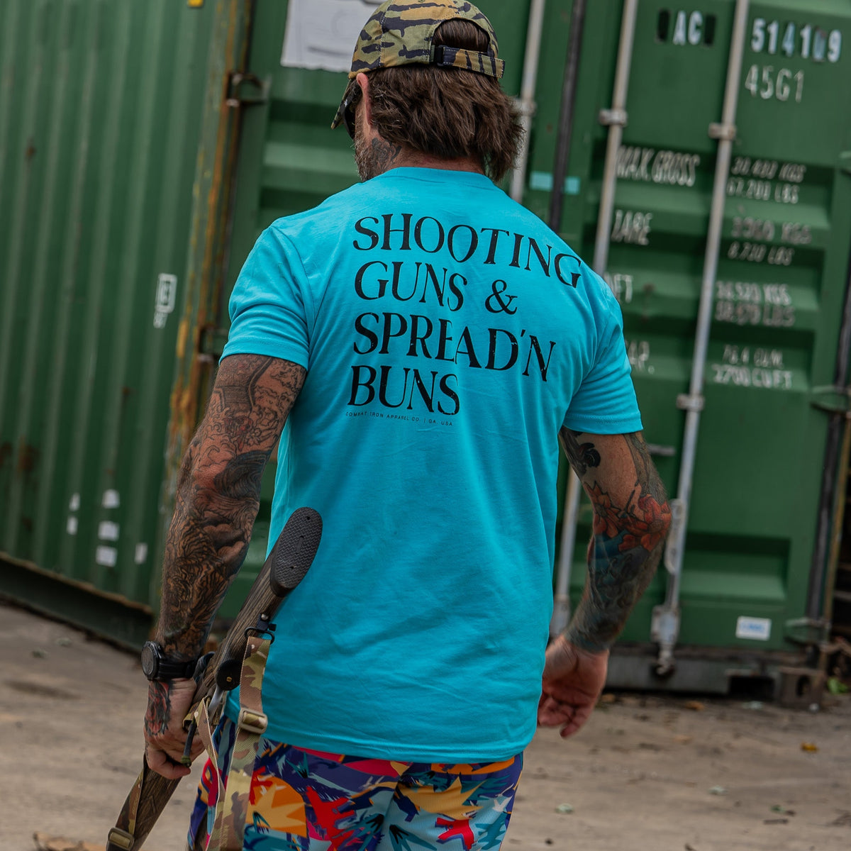 Shooting Guns & Spread'n Buns Men's T-Shirt