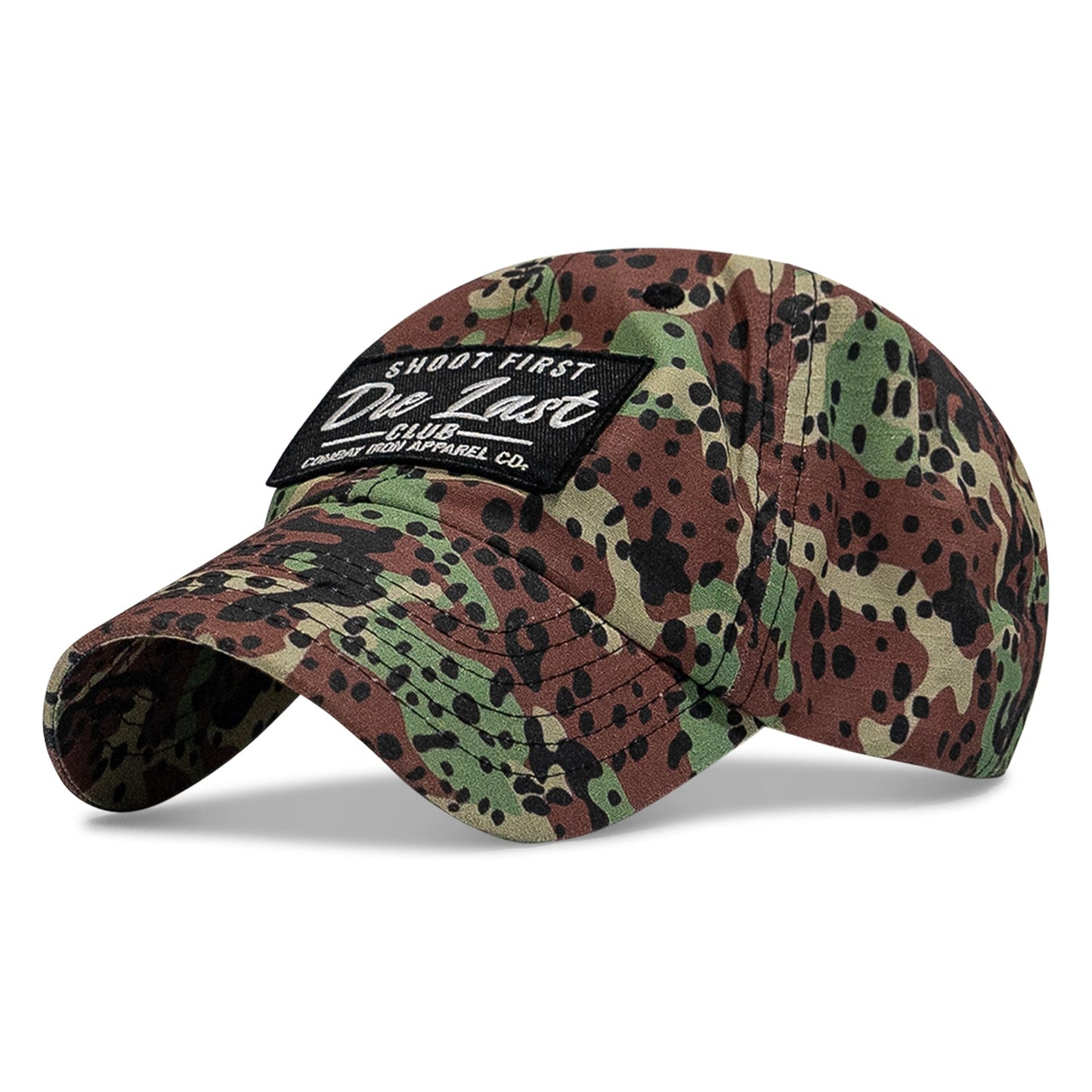 Shoot First. Die Last. Club Patch Low Profile Ripstop Flex Hat
