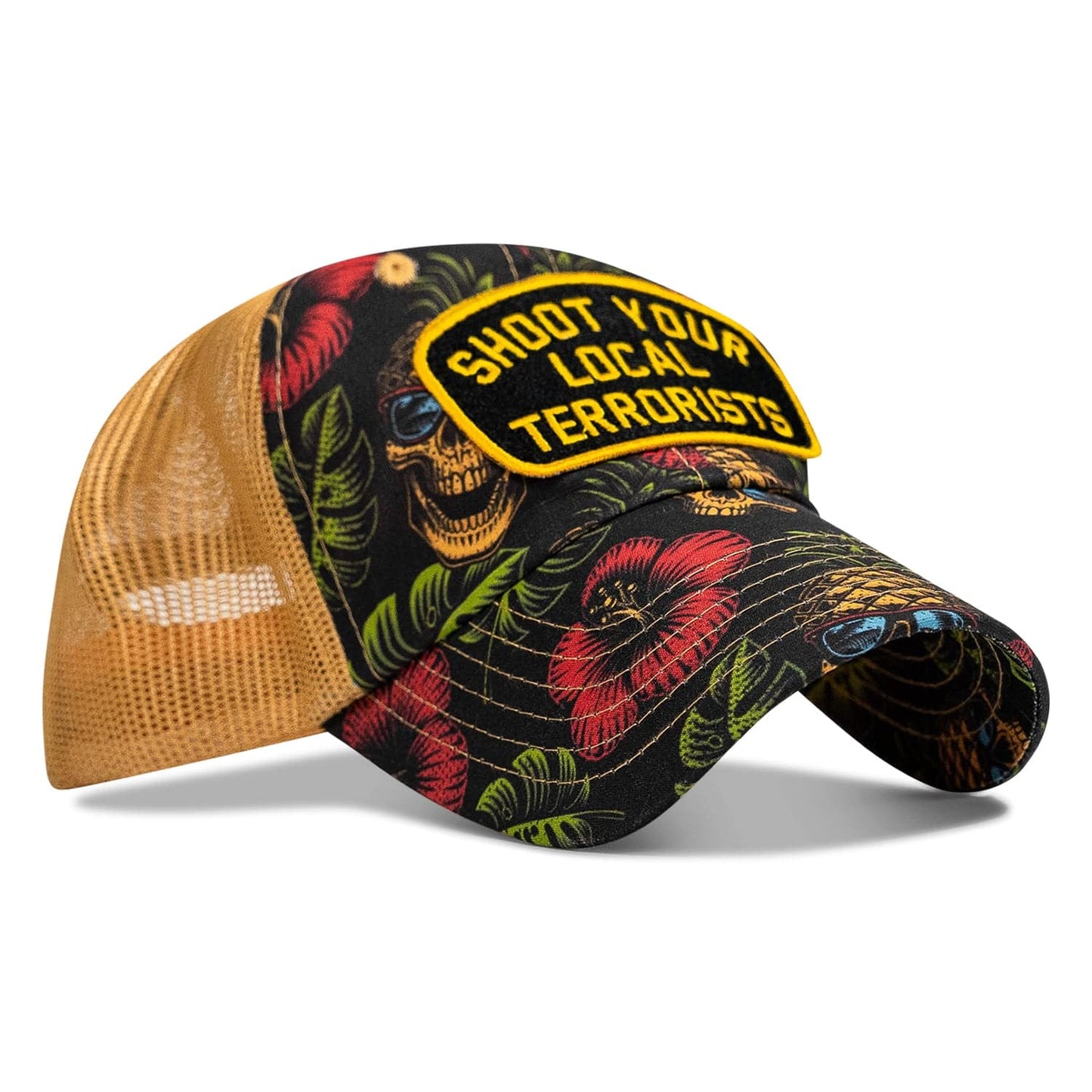 Shoot Your Local Terrorists Patch RipStop Tactical Mesh Snapback Hat