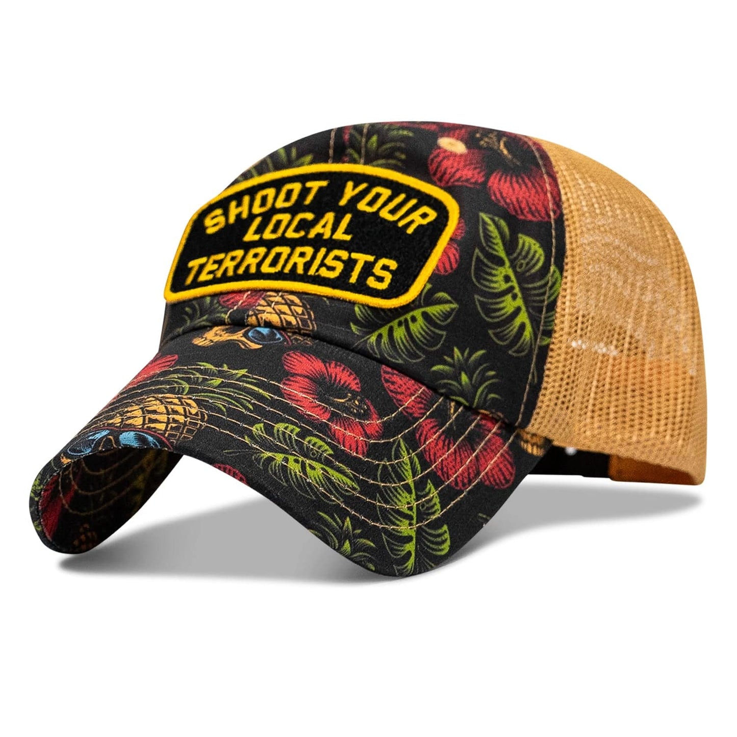 Shoot Your Local Terrorists Patch RipStop Tactical Mesh Snapback Hat