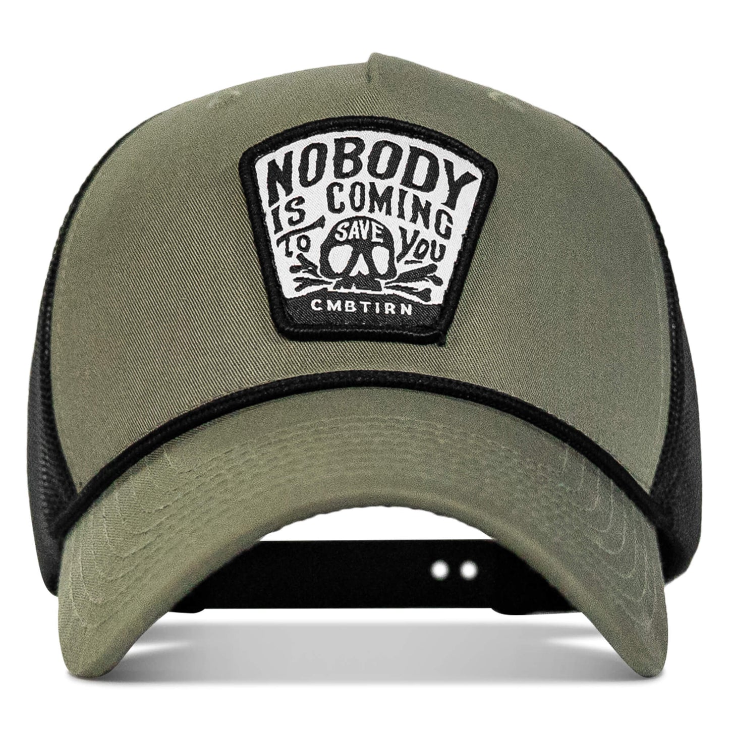 Nobody Is Coming To Save You Skull Patch Rope Snapback