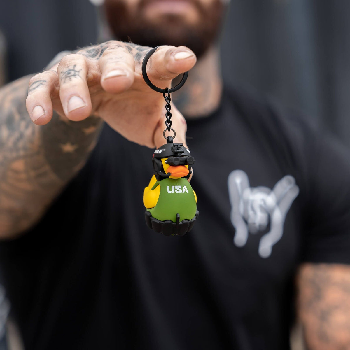 Tactical 3D PVC Keychain