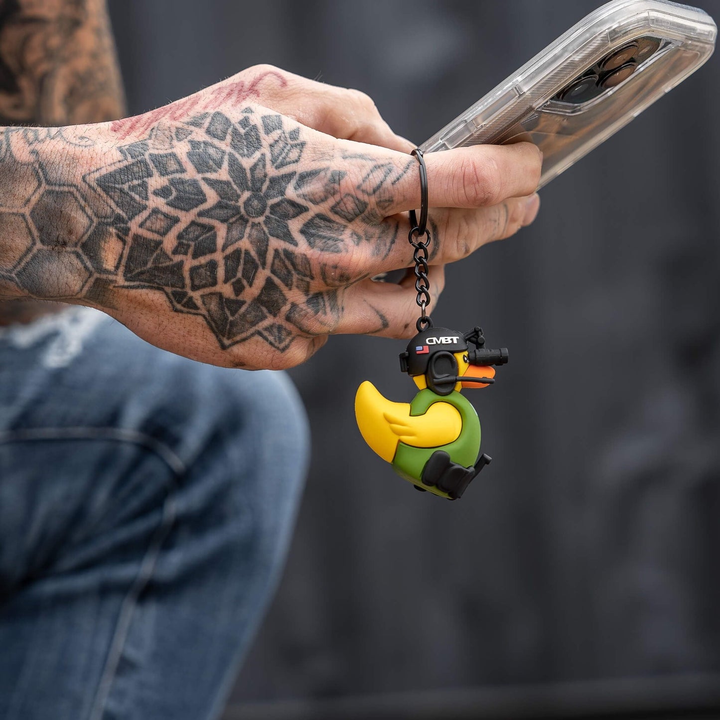 Tactical 3D PVC Keychain