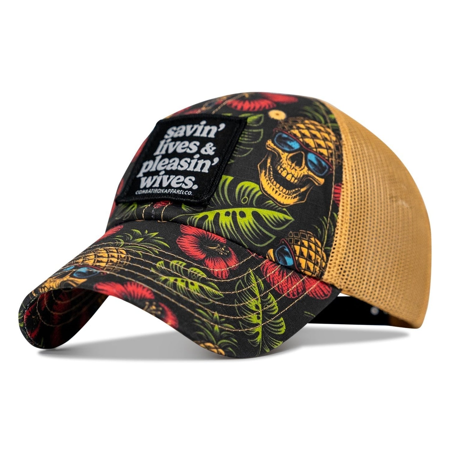 Ripstop Savin' Lives & Pleasin' Wives  Patch Tactical Ripstop Mesh Snapback Hat