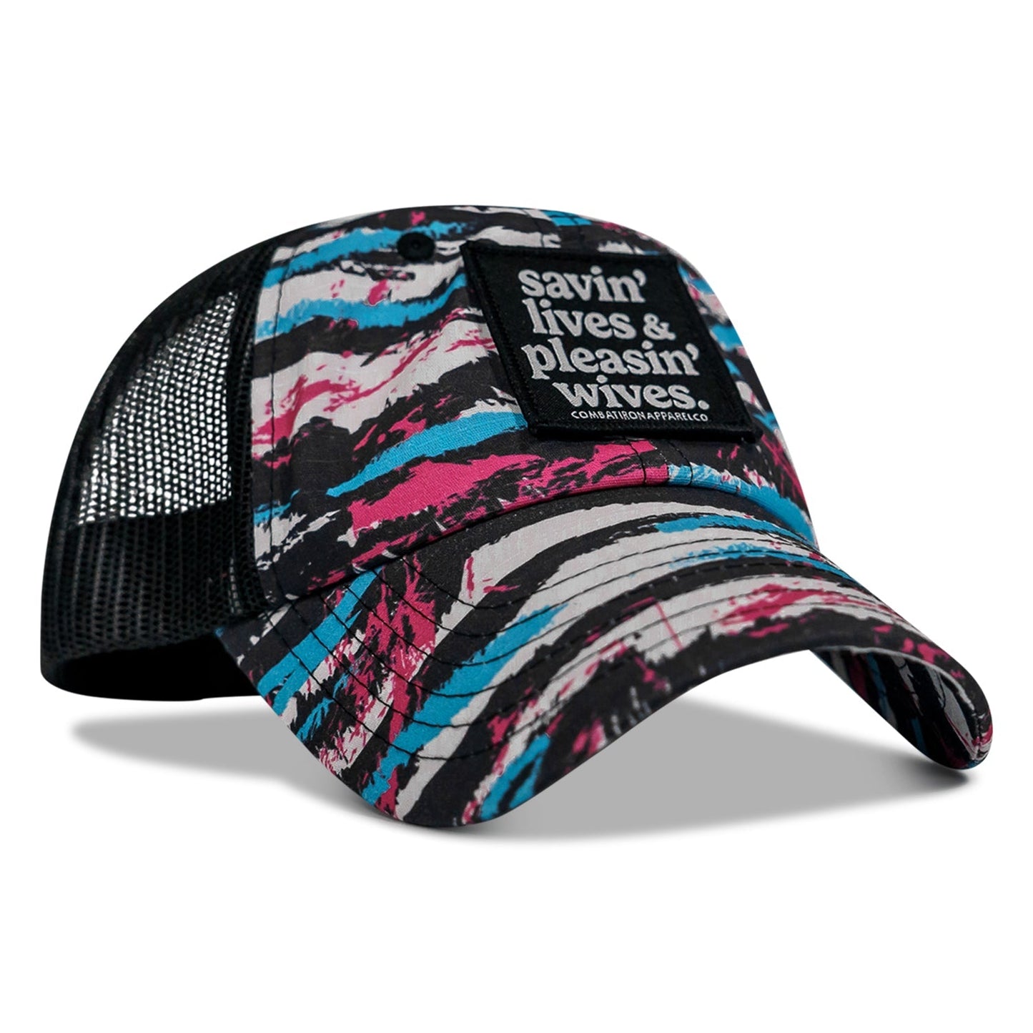 Ripstop Savin' Lives & Pleasin' Wives  Patch Tactical Ripstop Mesh Snapback Hat