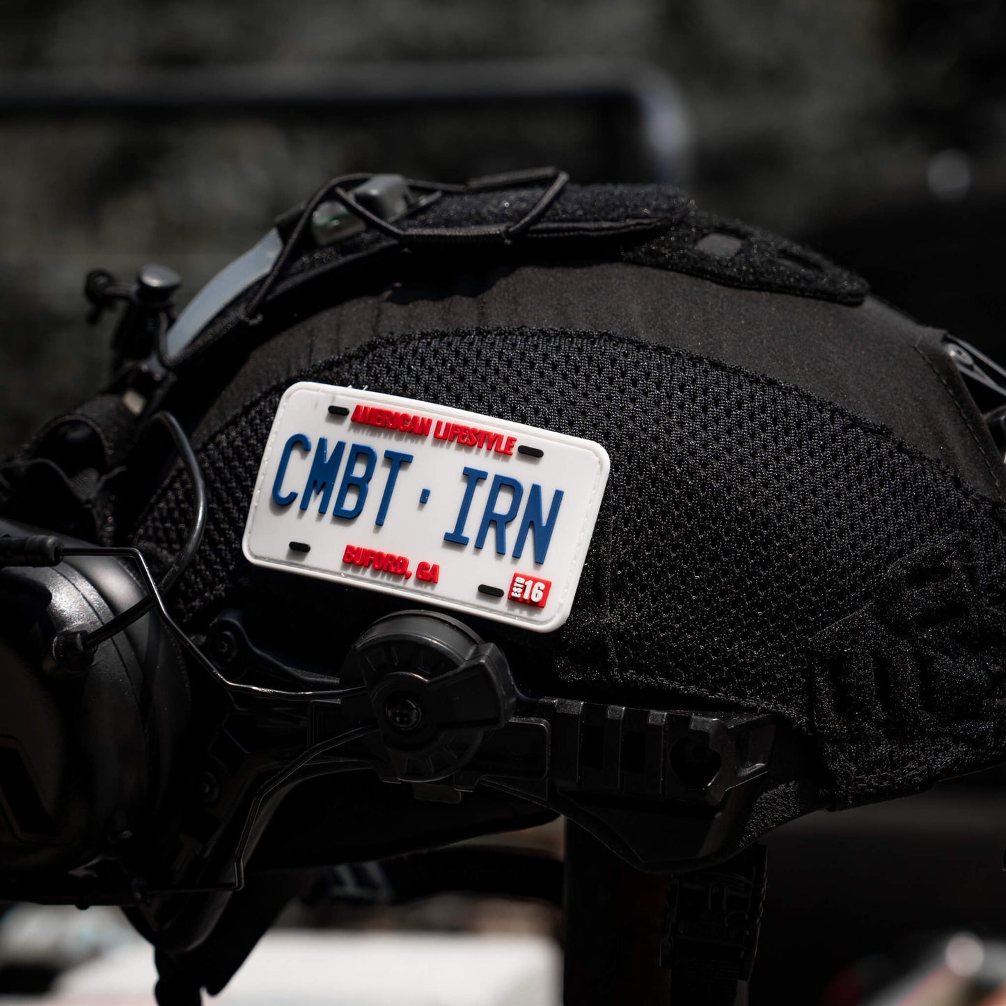 CMBTIRN AMERICAN LIFESTYLE LICENSE PLATE 3D PVC PATCH