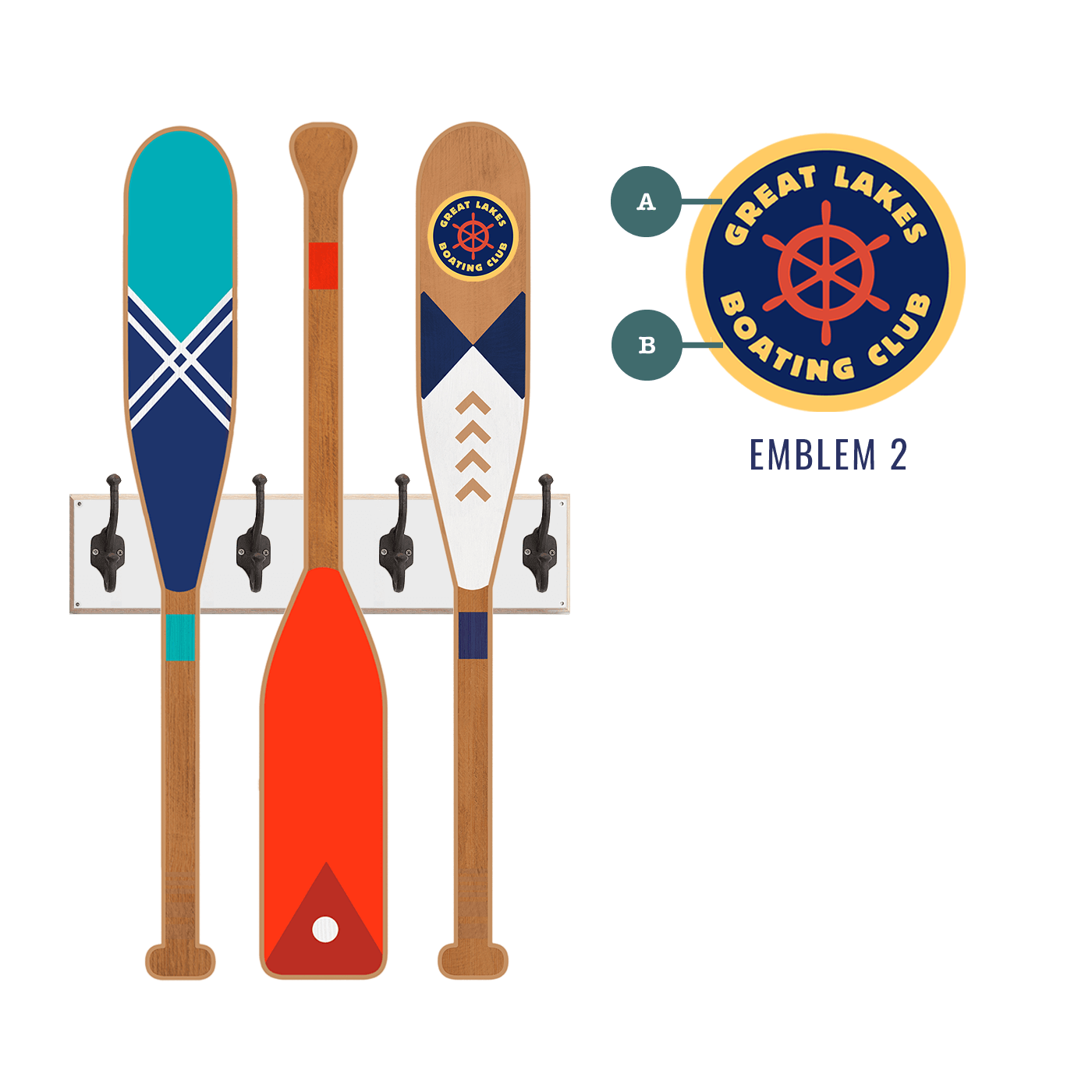 Oar Coatrack - Seafarer's Edition