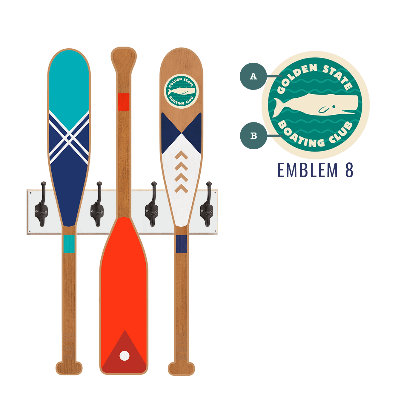 Oar Coatrack - Seafarer's Edition
