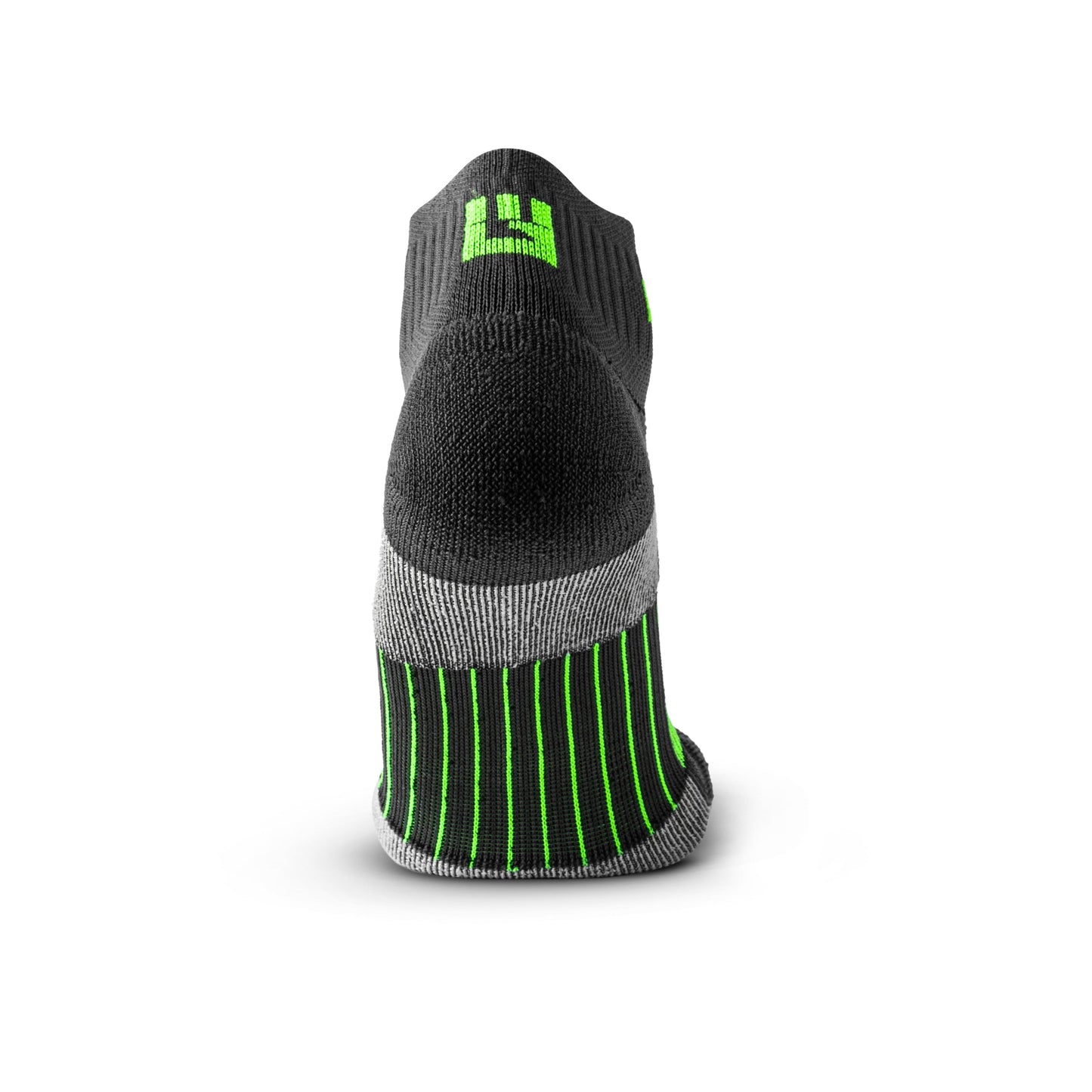 MudGear Quarter (¼) Crew Socks - Gray/Green (2 pair pack)