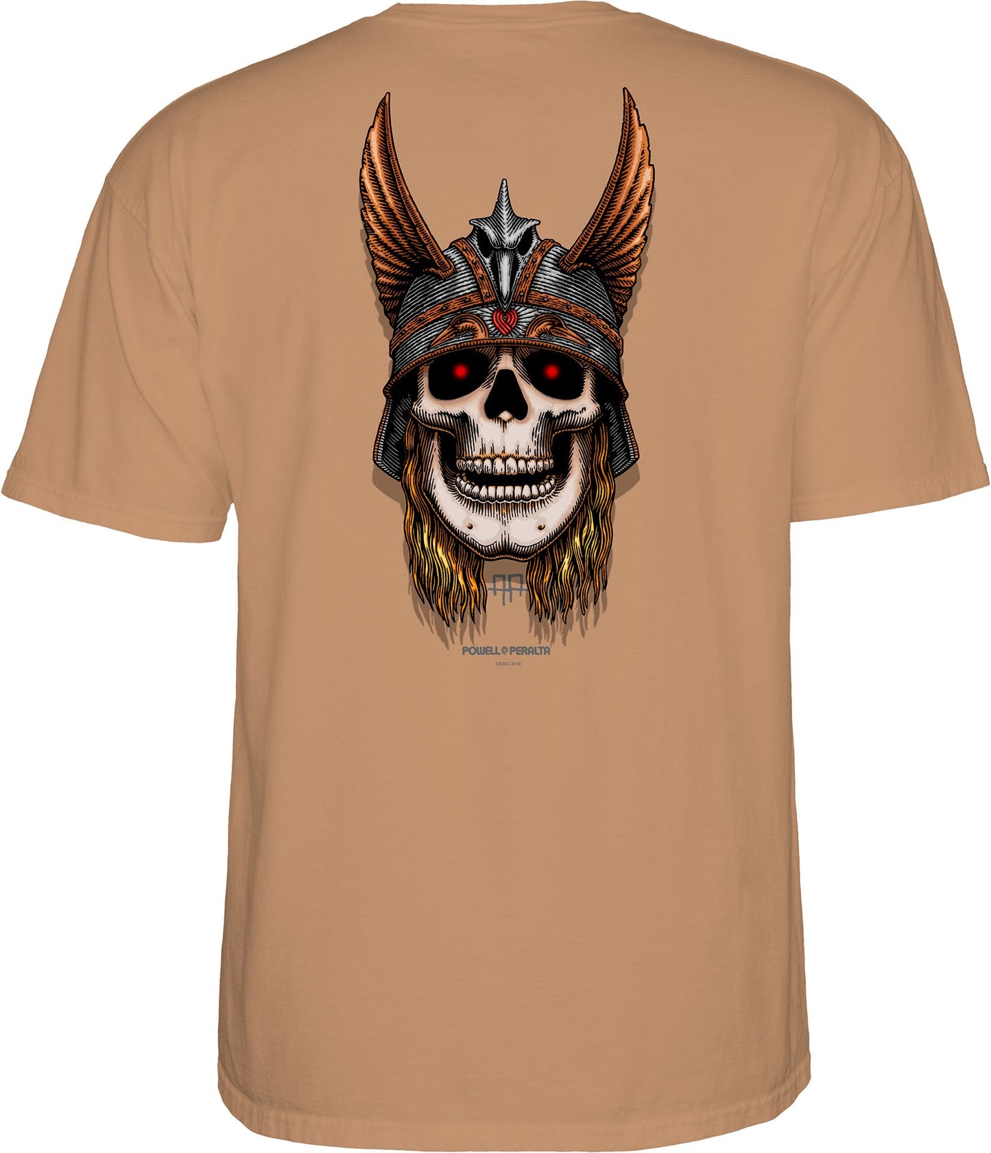 Powell Peralta Andy Anderson Skull T-shirt - Gold