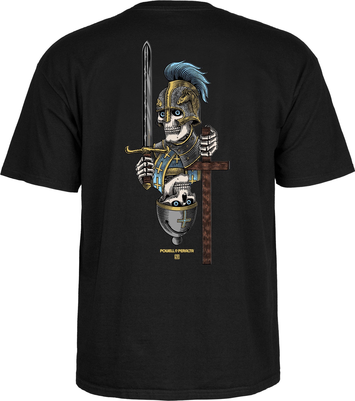 Powell Peralta Dan Corrigan Chess Skulls T-Shirt - Black