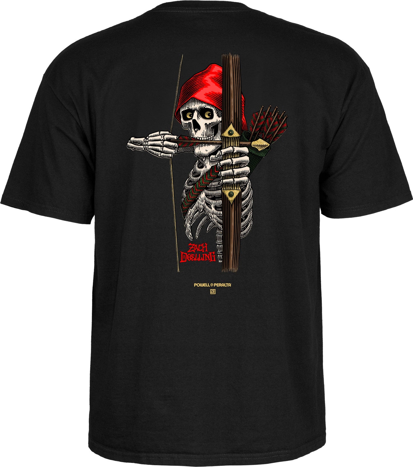 Powell Peralta Zach Doelling Archer T-Shirt - Black