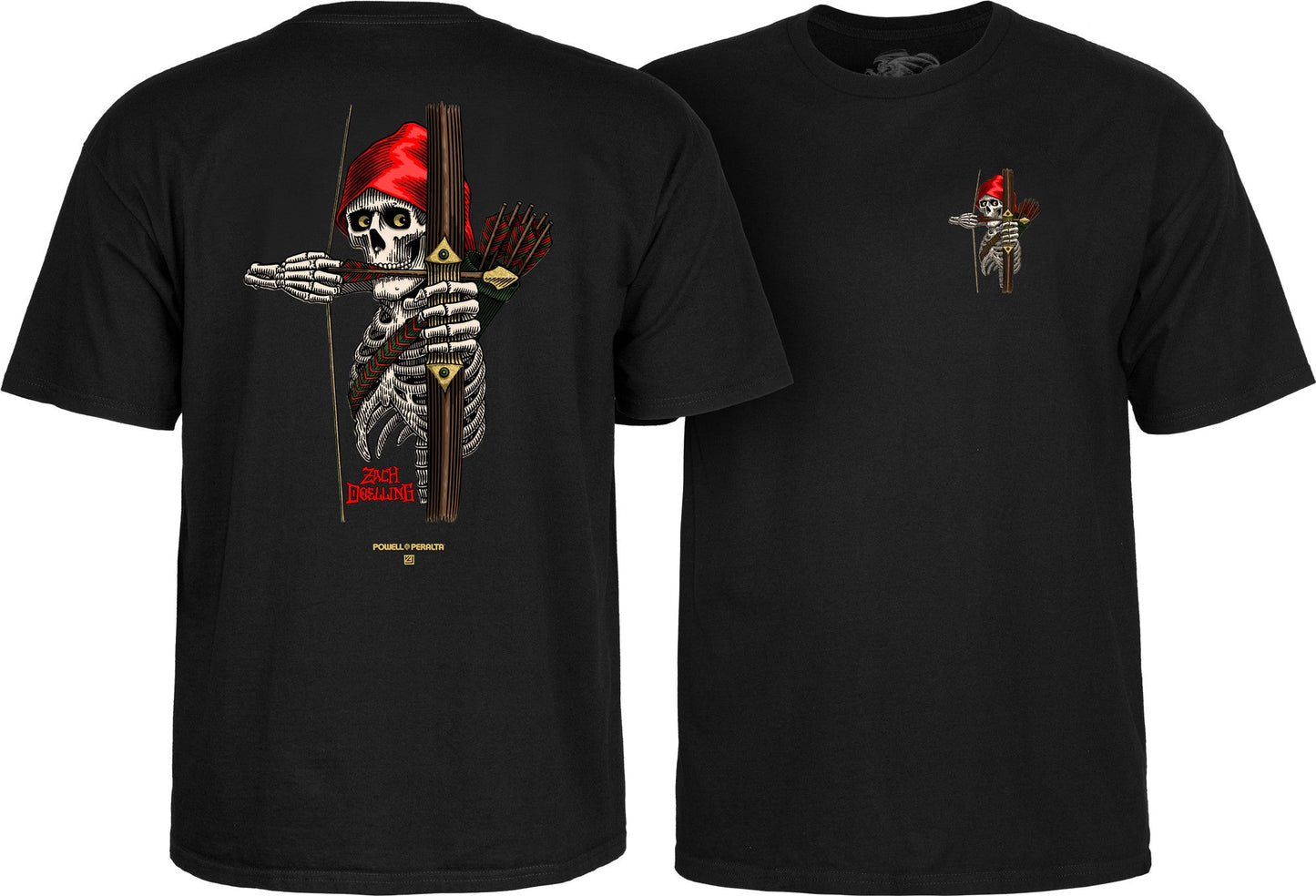 Powell Peralta Zach Doelling Archer T-Shirt - Black