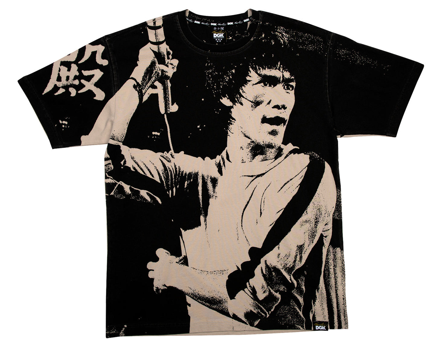 DGK x Bruce Lee Impact Knit T-Shirt - Black/Tan