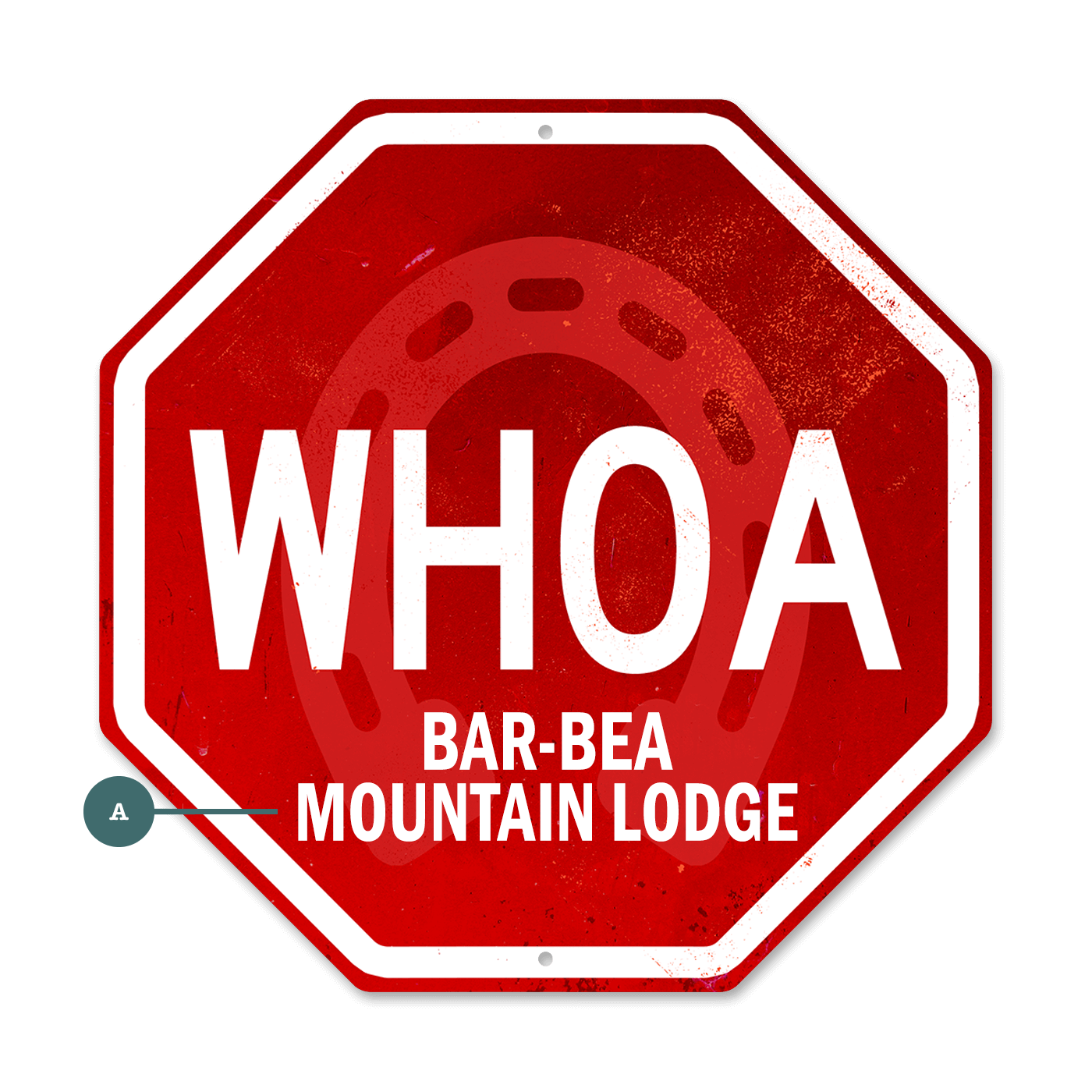 Whoa Stop Sign - Decorative Plaque