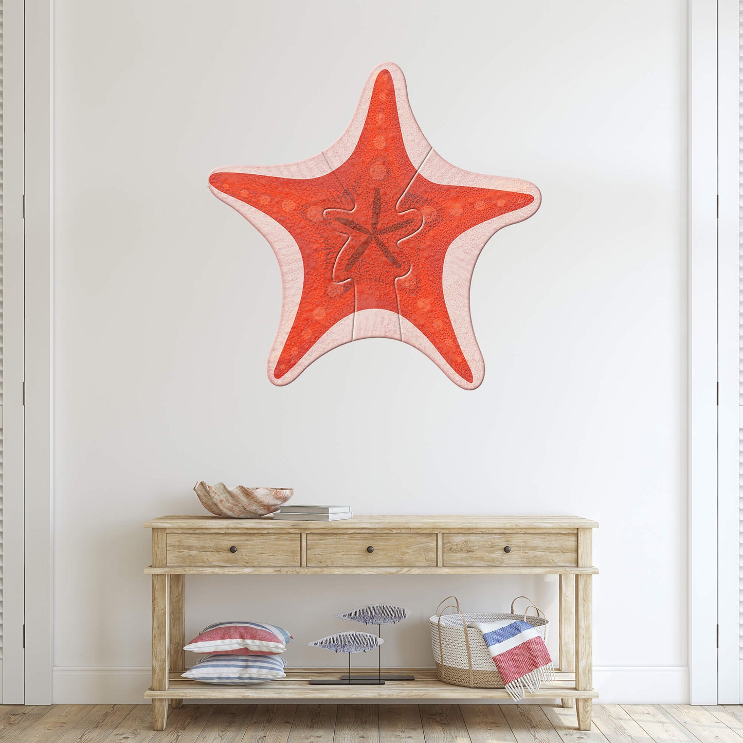 Coastal Starfish - Wood Wall Art