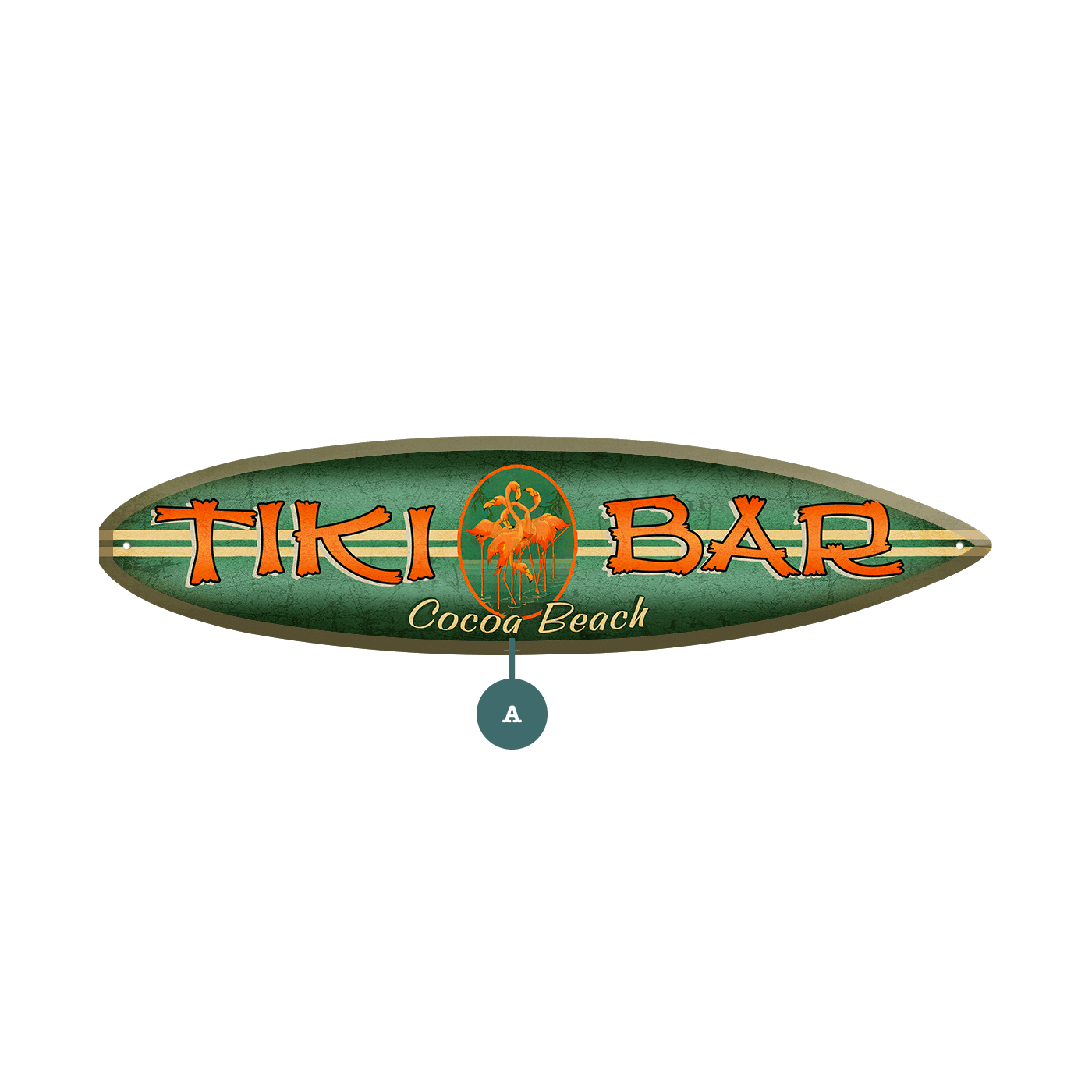 Tiki Bar - Surfboard Wall Art