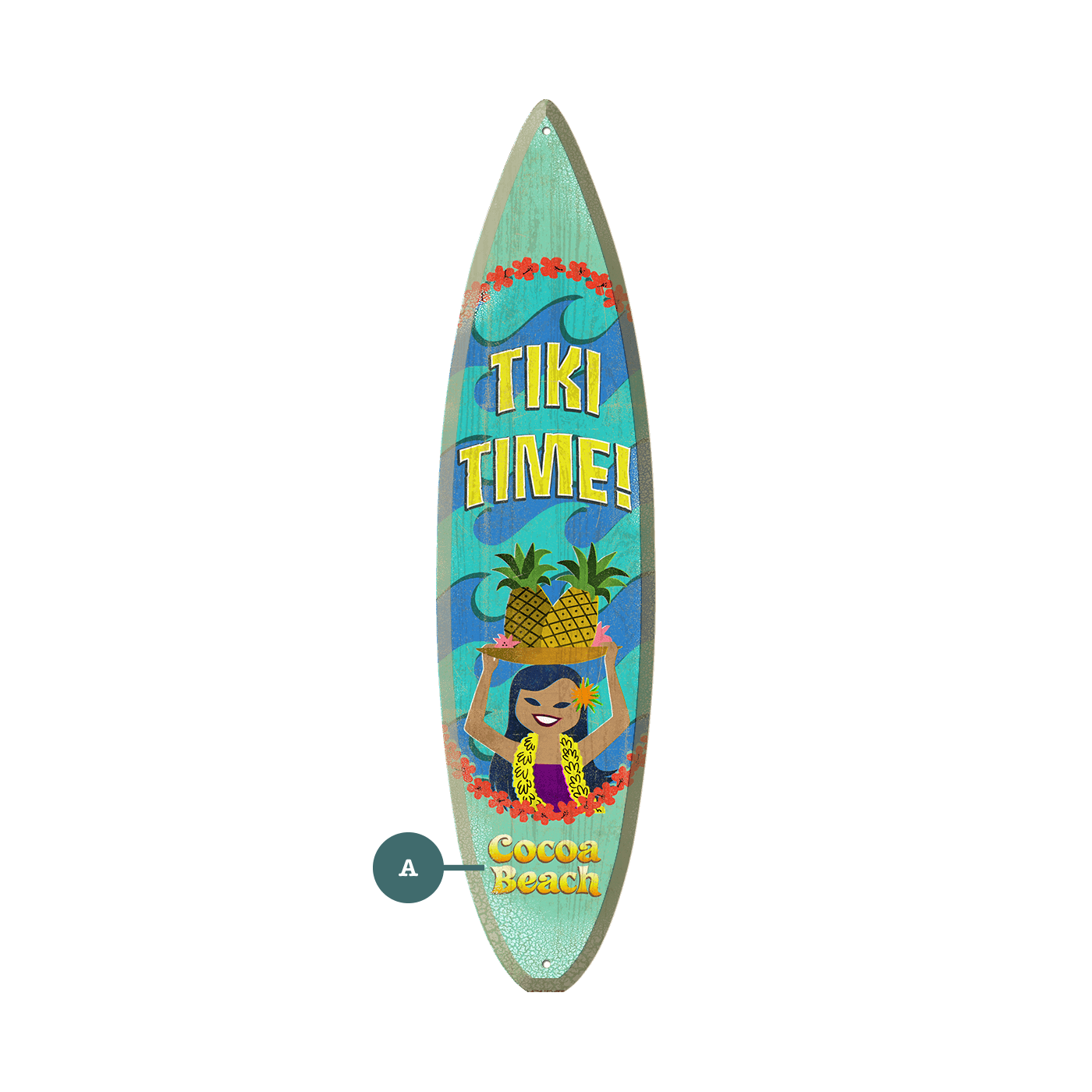 Tiki Time! - Surfboard Wall Art
