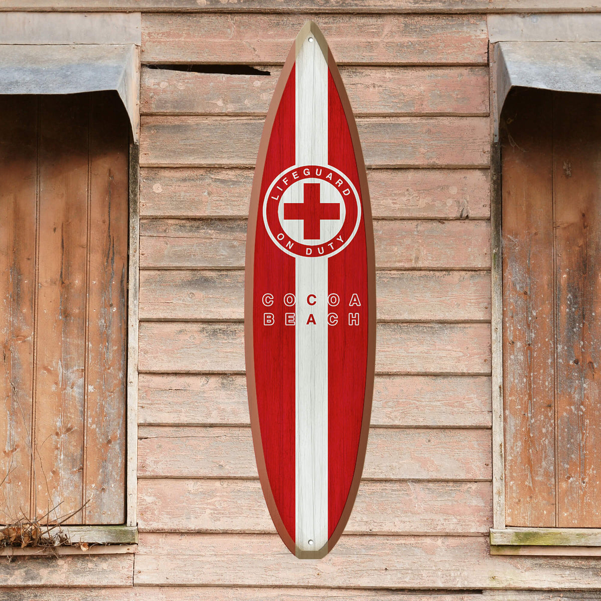 Lifeguard Sign: Personalized - Surfboard Wall Art