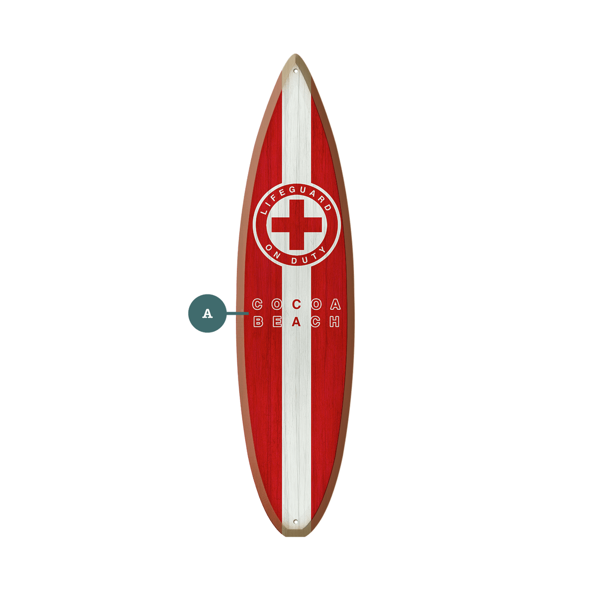 Lifeguard Sign: Personalized - Surfboard Wall Art