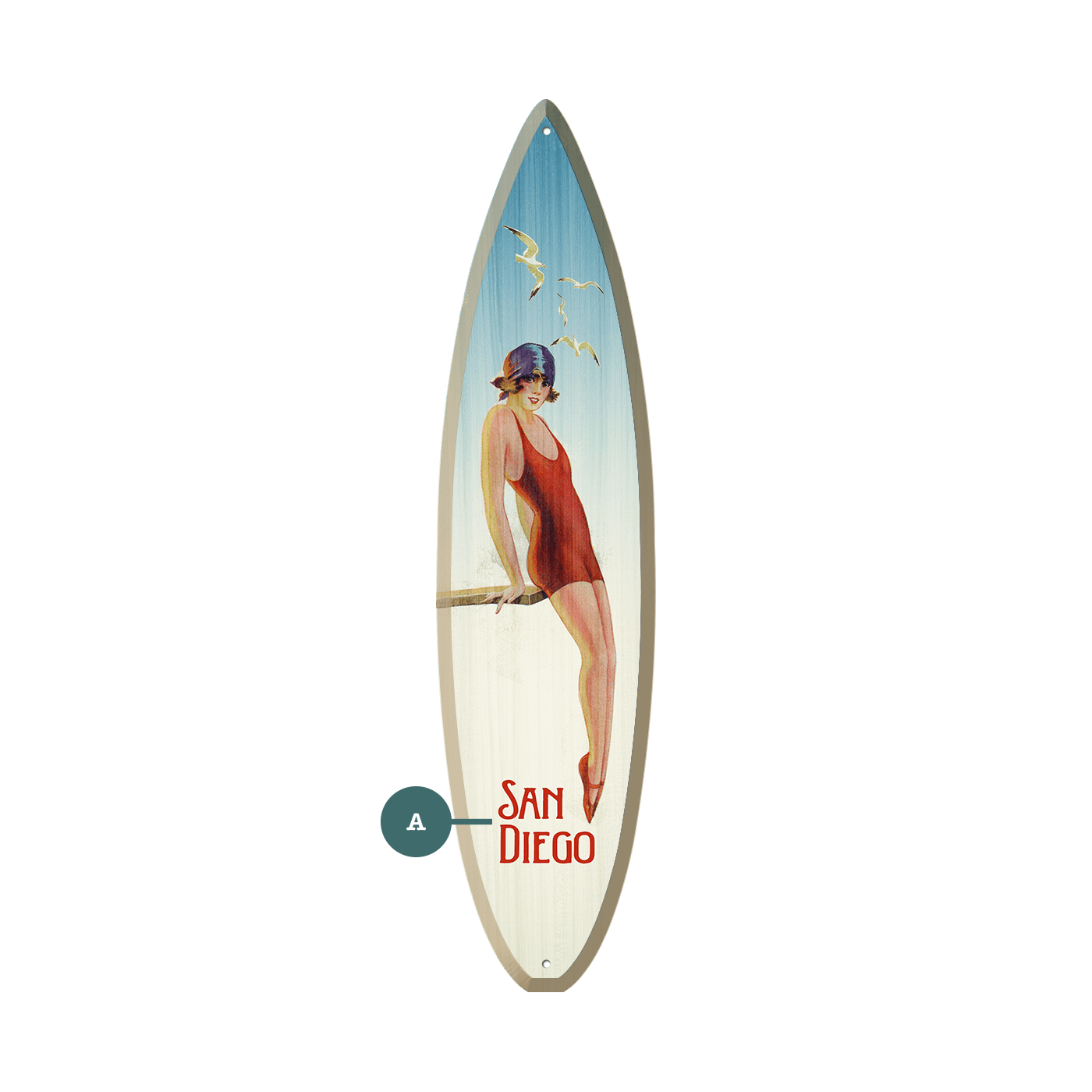 Season of the Sun - Surfboard Wall Art