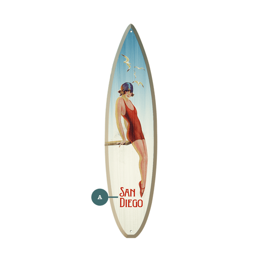 Season of the Sun - Surfboard Wall Art