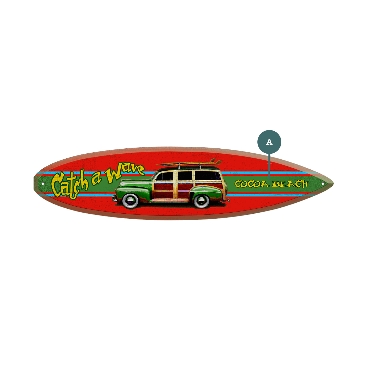 Catch a Wave - Surfboard Wall Art
