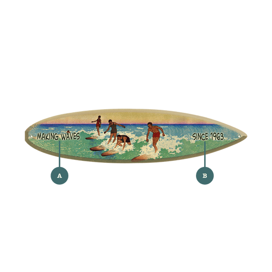 Riding the Waves: Surf Edition - Surfboard Wall Art