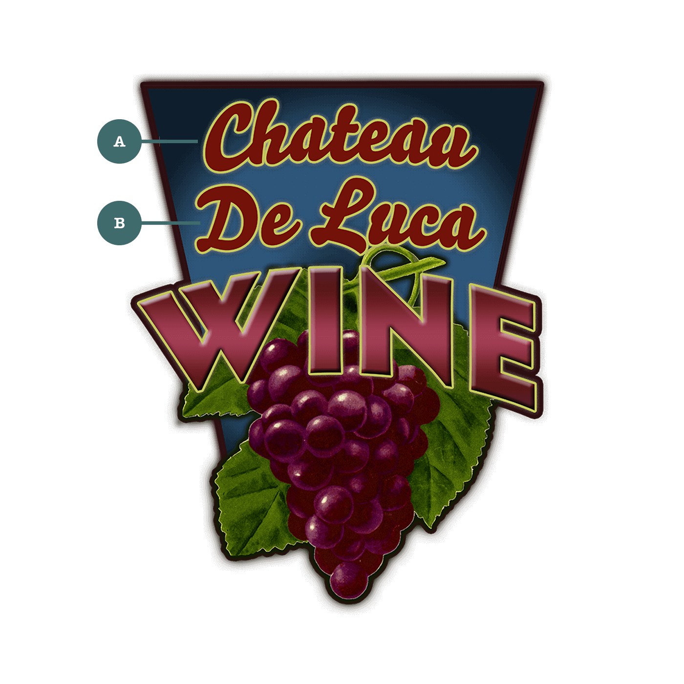 Garden Cutouts: Grapes - Decorative Plaque