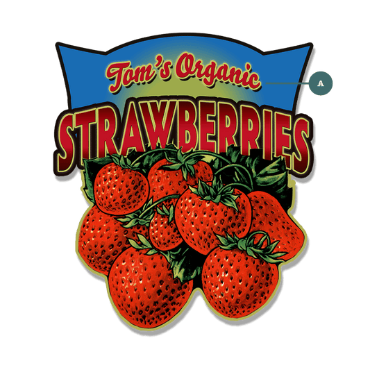 Garden Cutouts: Strawberries - Decorative Plaque