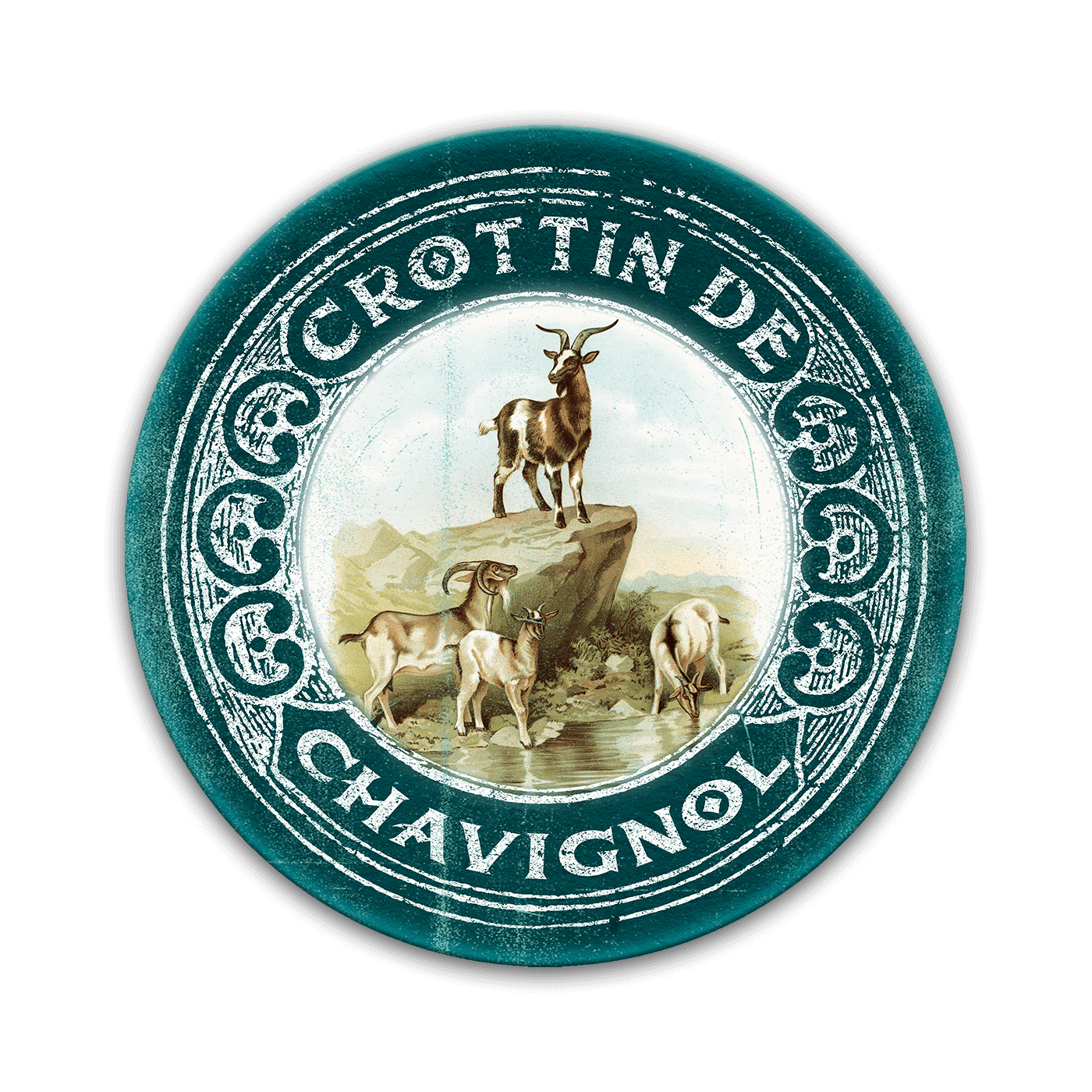 Crottin De Chavignol Cheese Label