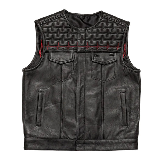 EKG Men's Leather Motorcycle Vest (Limited Edition)