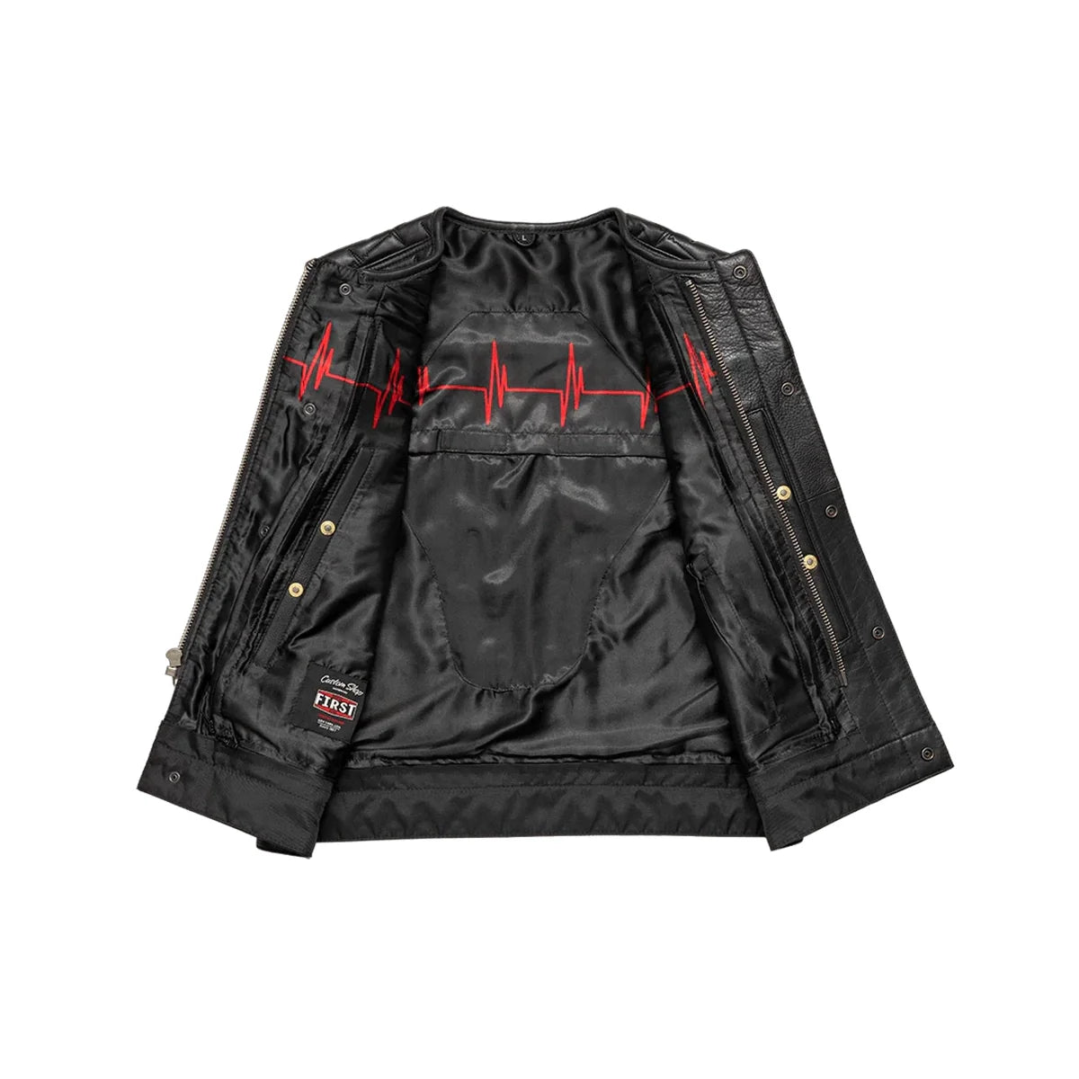 EKG Men's Leather Motorcycle Vest (Limited Edition)