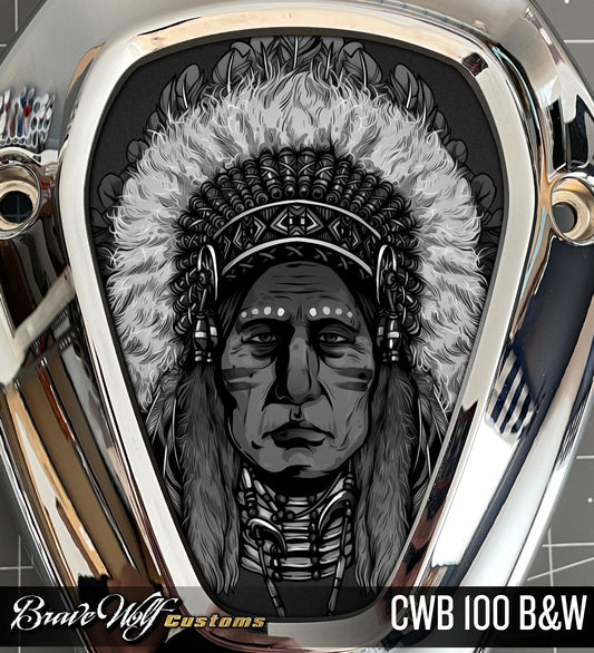 Powerplus V-Cover Decal - CWB 100 B&W