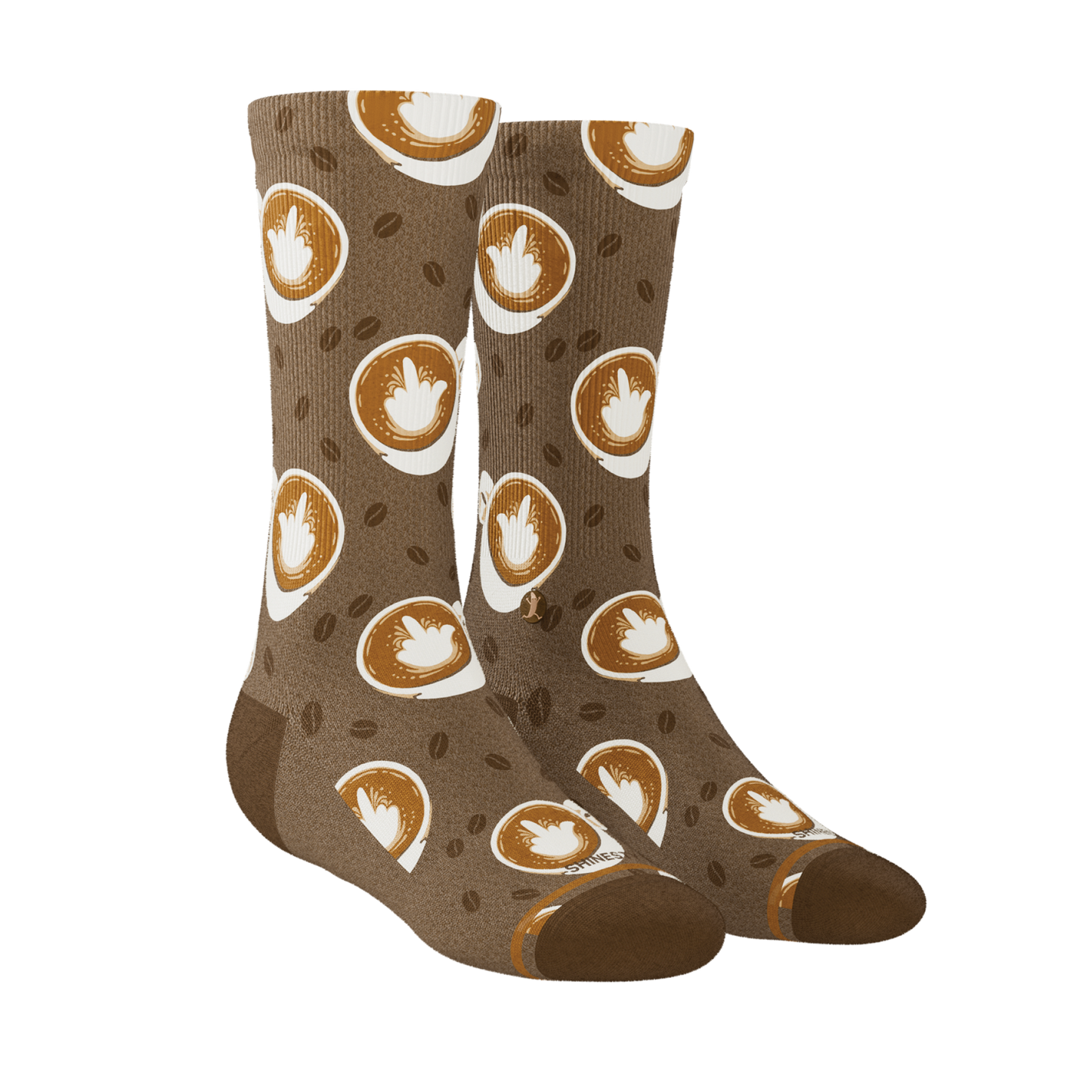 The Caf-fiend | Coffee Heel Hammock™ Crew Socks