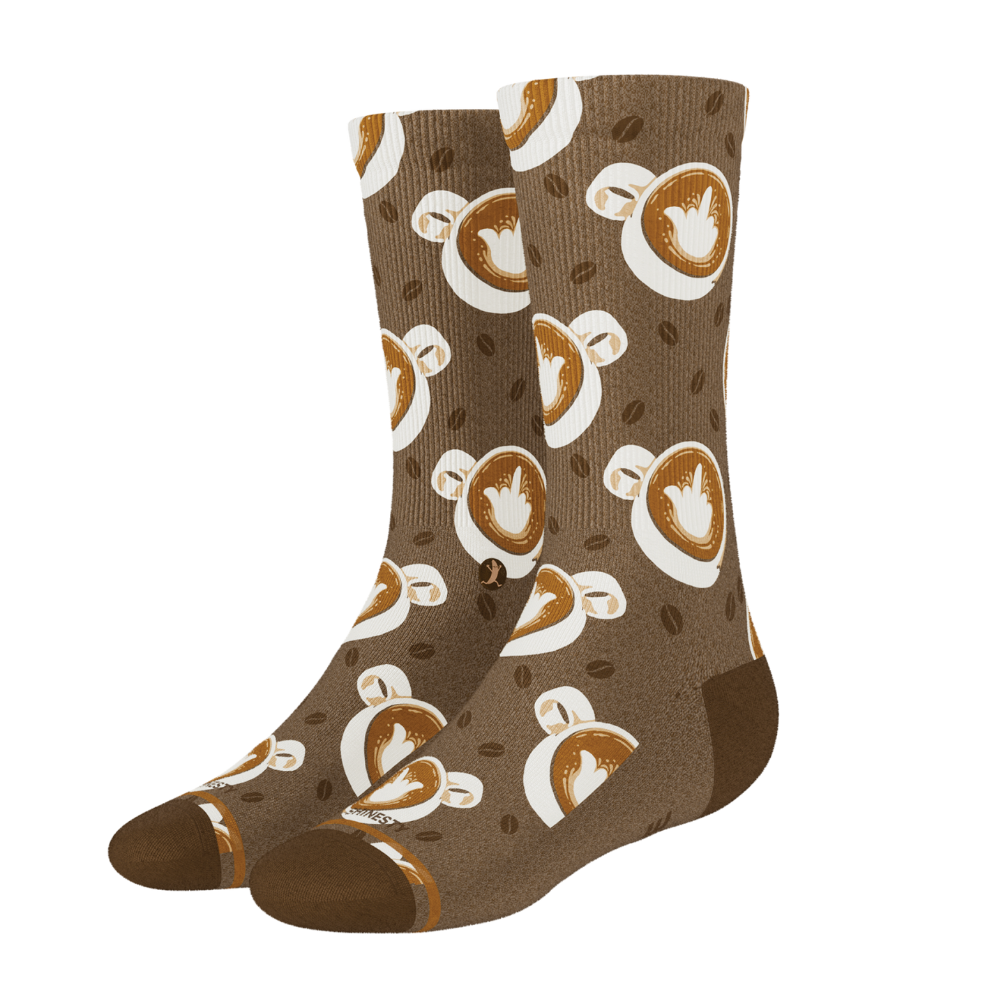 The Caf-fiend | Coffee Heel Hammock™ Crew Socks