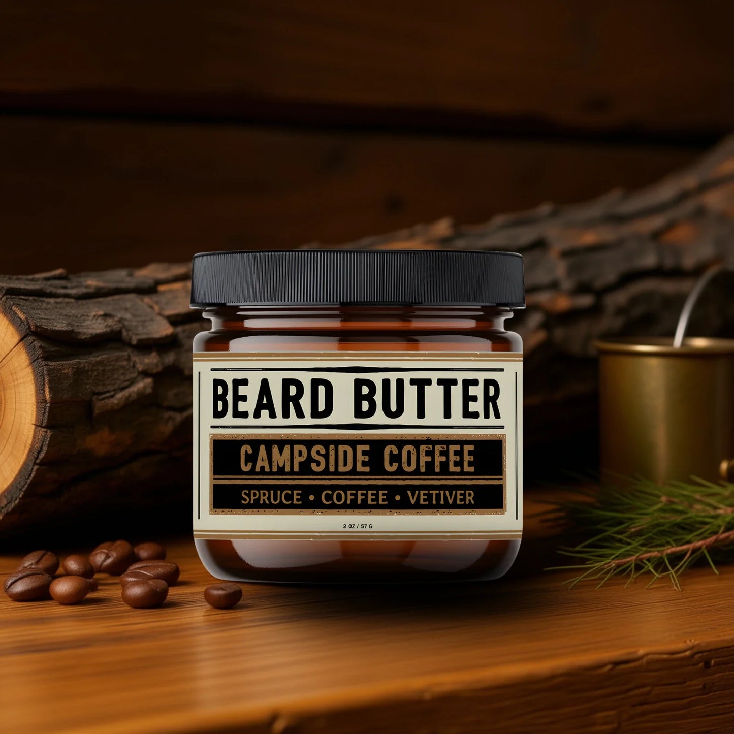 Campside Coffee Beard Butter - Spruce, Coffee, Vetiver