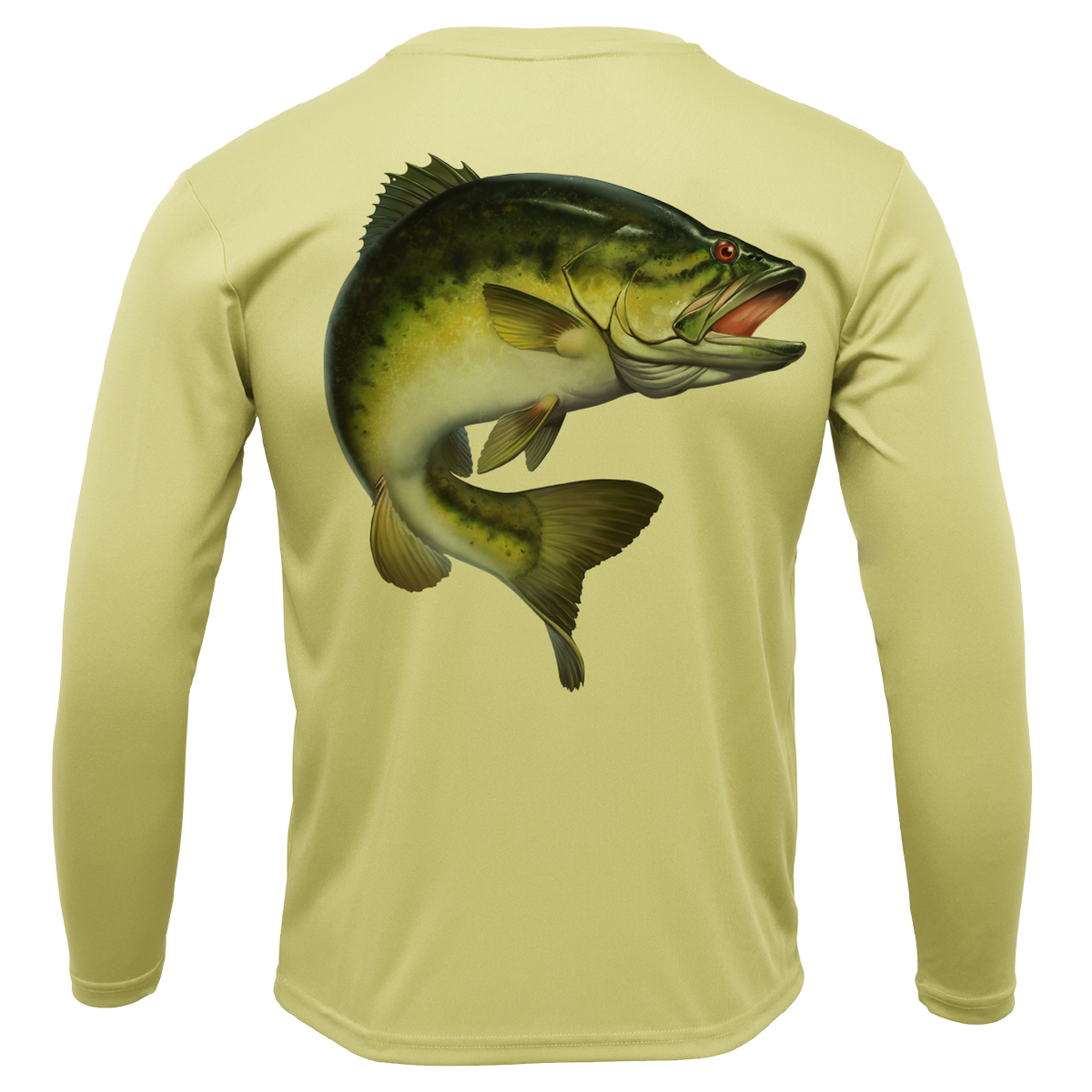 Florida Freshwater Born Largemouth Bass Girl's Long Sleeve UPF 50+ Dry-Fit Shirt