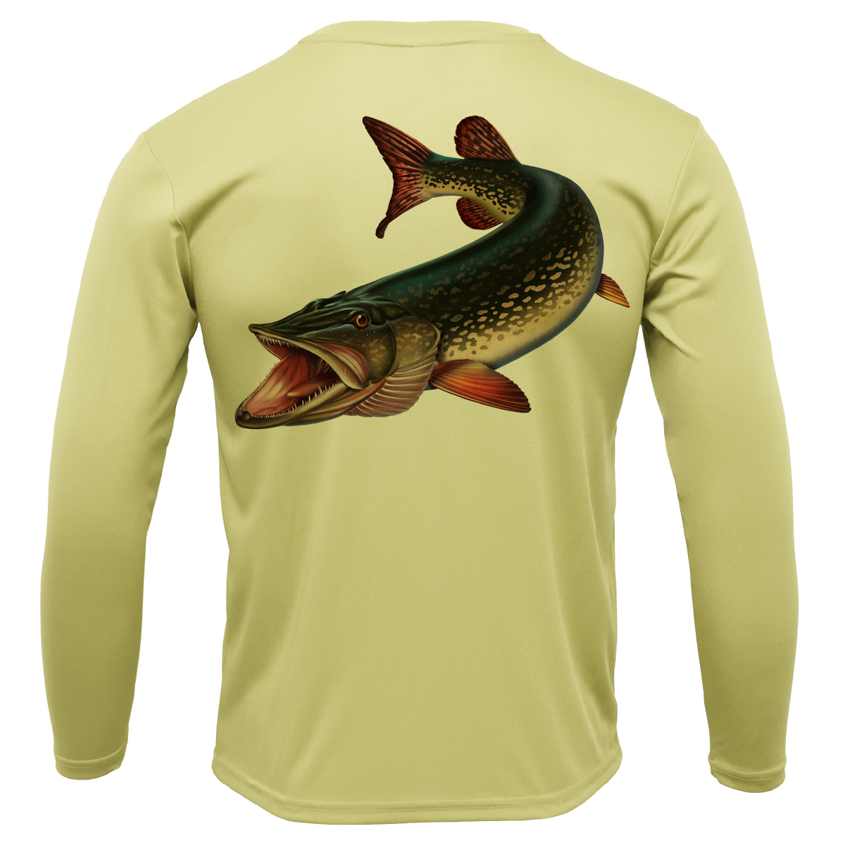 Florida Freshwater Born Pike Boy's Long Sleeve UPF 50+ Dry-Fit Shirt
