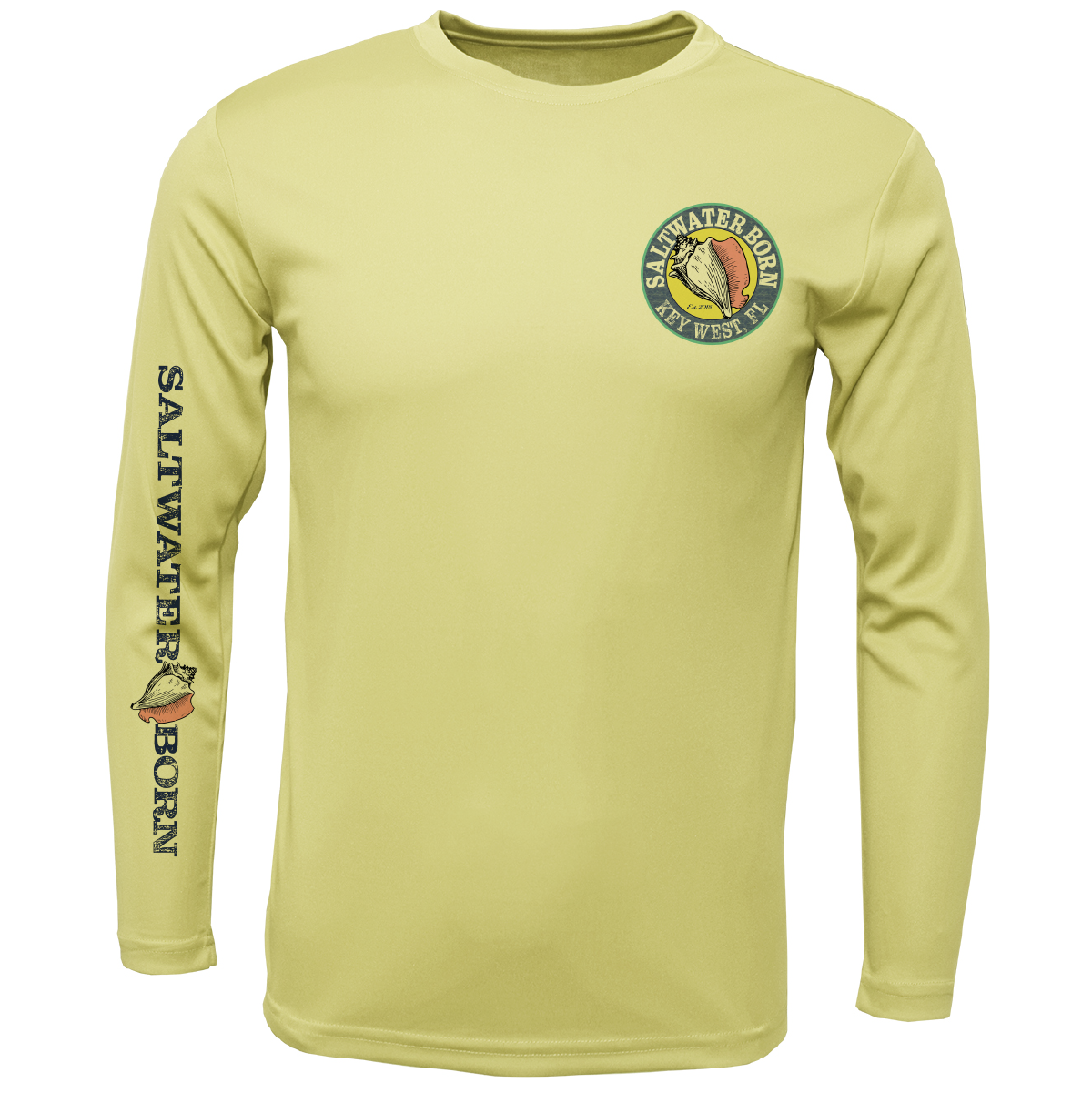 Key West, FL Sunken Pirate Ship Men's Long Sleeve UPF 50+ Dry-Fit Shirt