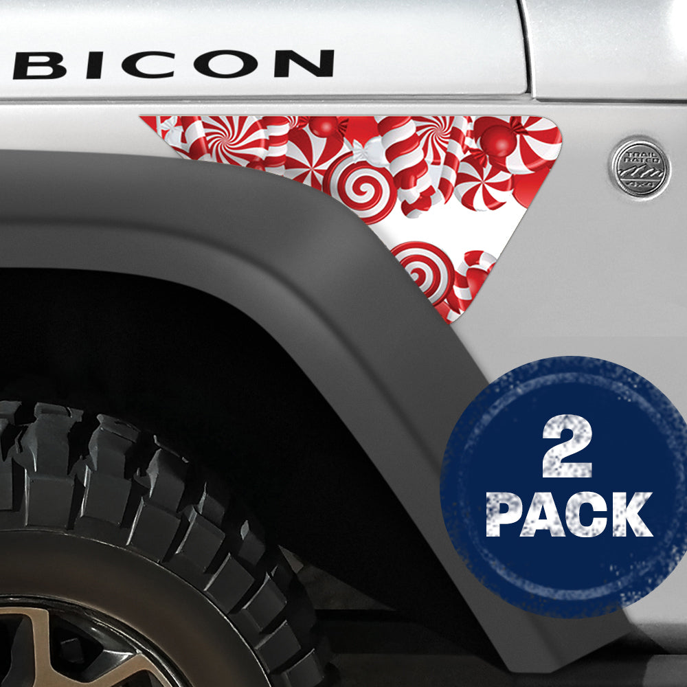 Candy Land 2pc Vinyl Fender Decal