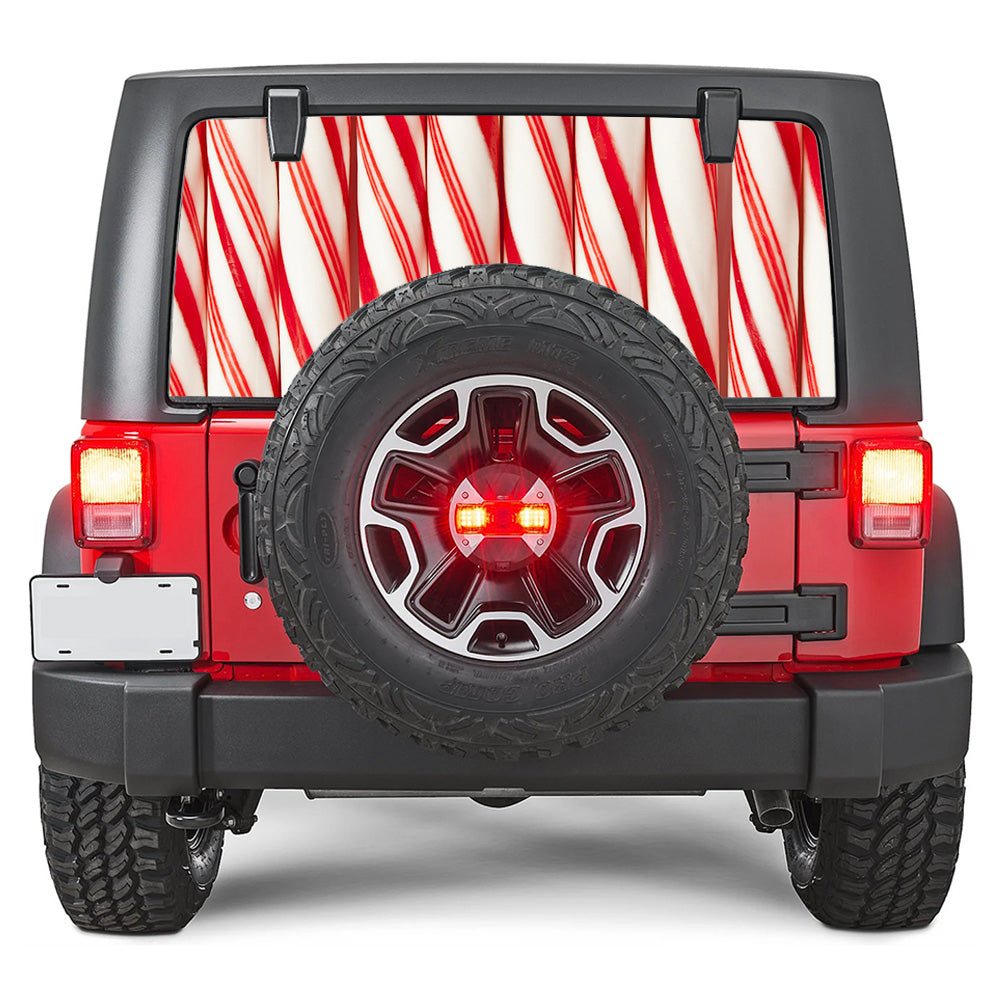 Candy Stripe Rear Window Decal