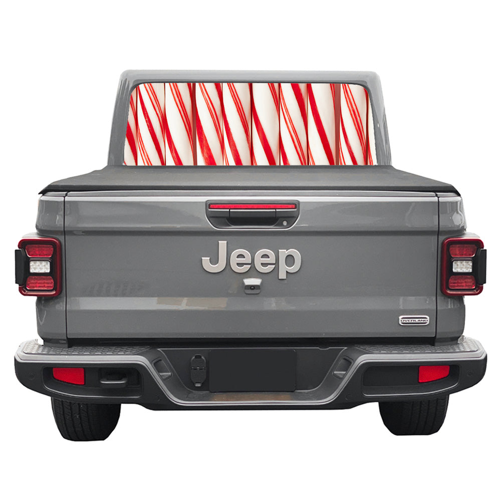 Candy Stripe Rear Window Decal