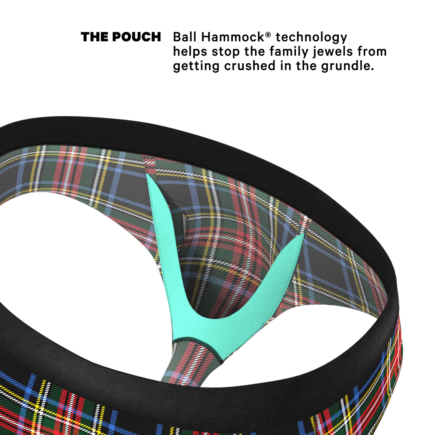 The Cappuccino | Holiday Tartan Plaid Ball Hammock® Pouch Underwear Briefs
