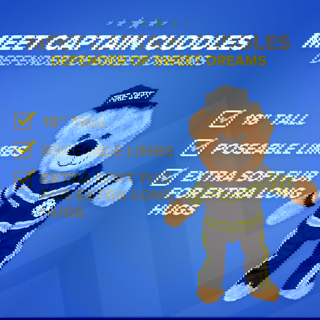 Capt Cuddles Firefighter Teddy Bear