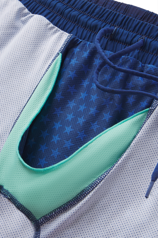 The Cardio King | Navy Space Dye Ball Hammock® 9 Inch Athletic Shorts