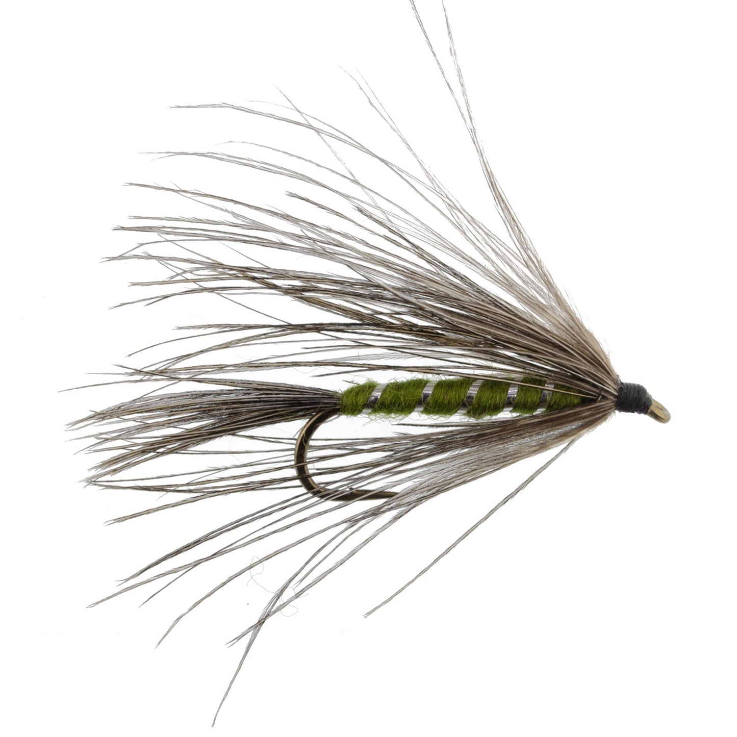 Carey Special Soft Hackle Grouse and Olive Wet Fly - 6 Flies Hook Size 10