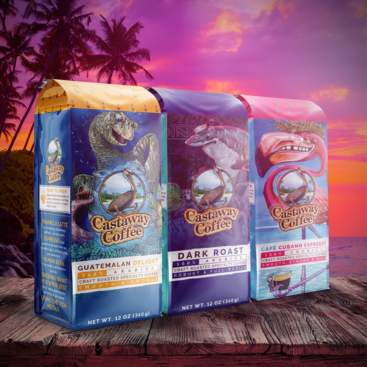 Medium-Dark Roast Starter Pack (Guatemalan Delight, Dark Roast, Cuban Espresso; 12OZ)