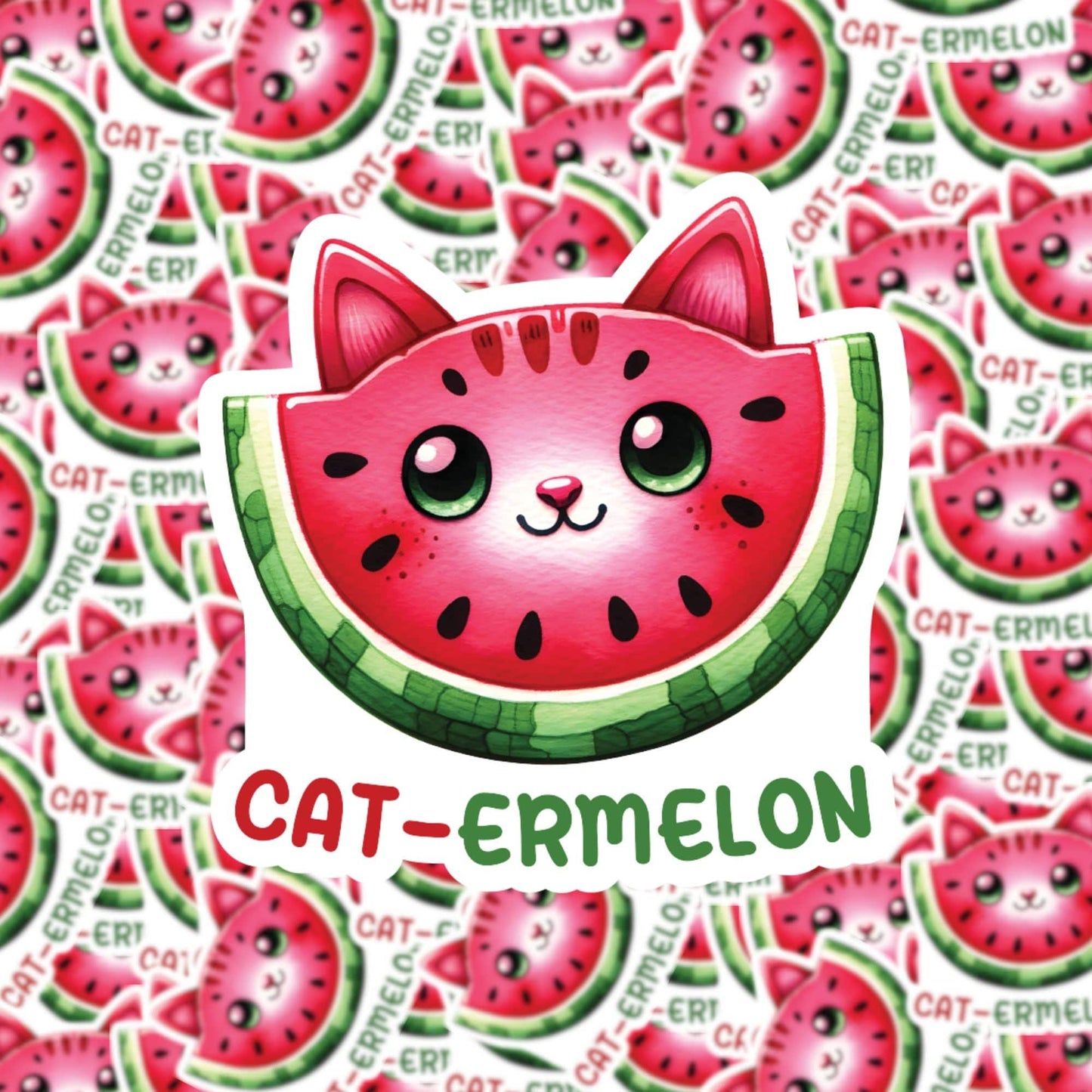 Cat-ermelon Sticker