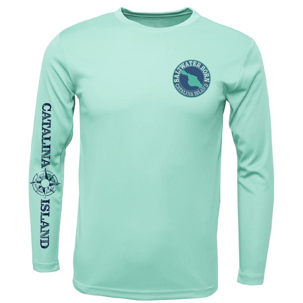 Catalina Island, CA Kraken Men's Long Sleeve UPF 50+ Dry-Fit Shirt